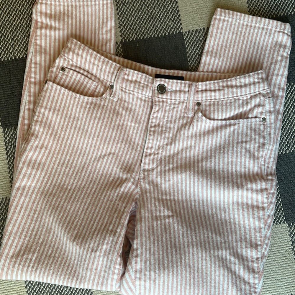Charter Club Bristol skinny ankle stripe twill pants